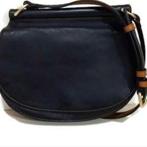 Vera Bradley Gallatin Leather Saddle Bag